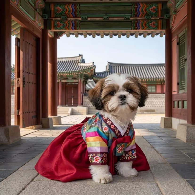 shih-tzu Hanbok Result
