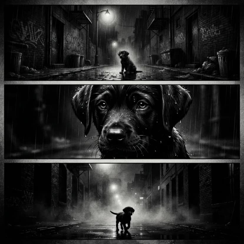 labrador Noir 3-Cut Result