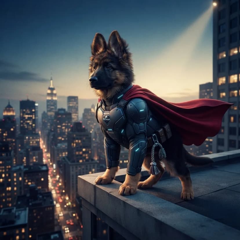 german-shepherd Superhero Result