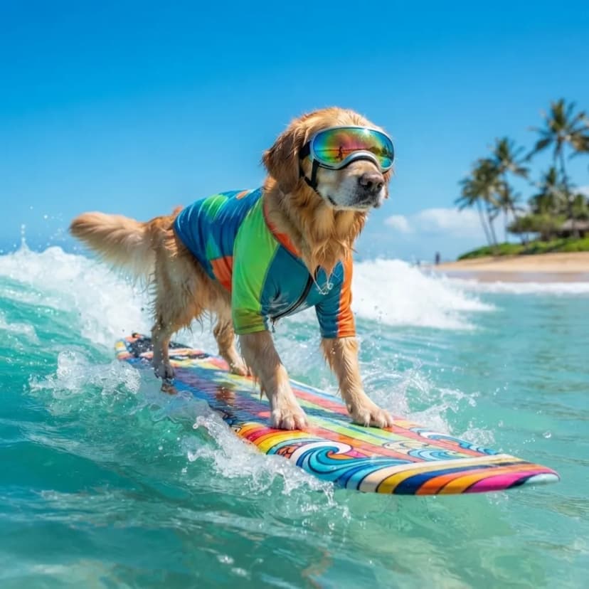 golden-retriever Surfing Result