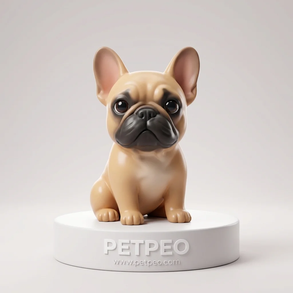 French Bulldog 3D figure character