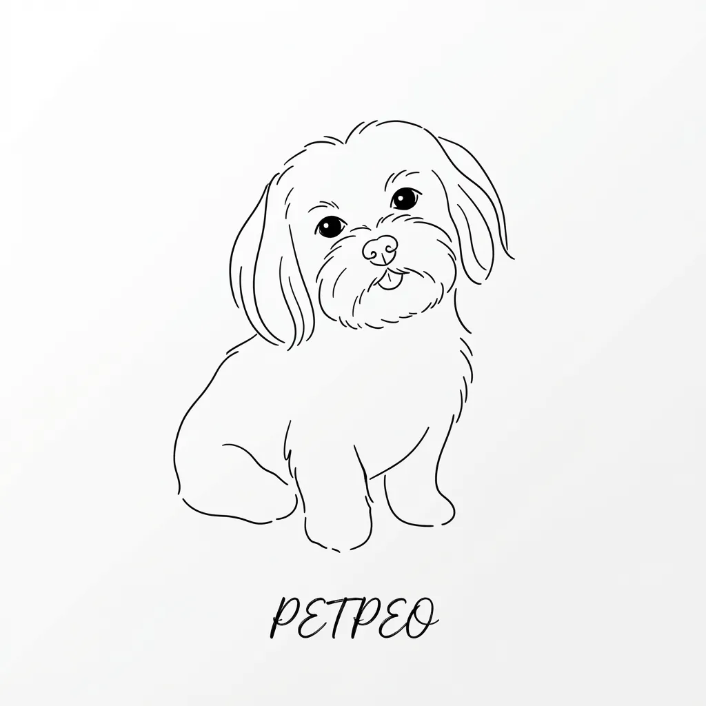 Maltese — Line Art