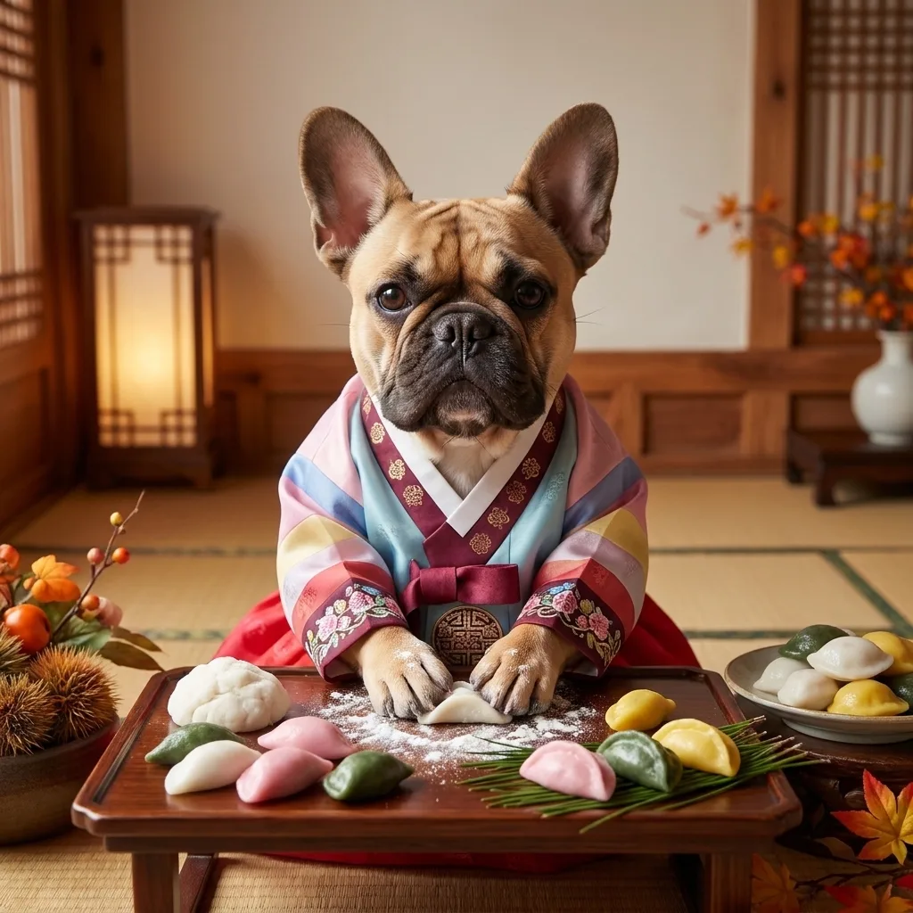 French Bulldog — Songpyeon Making