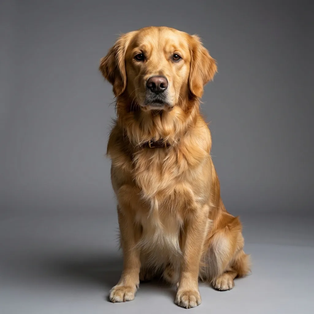 Golden Retriever — Studio Photo