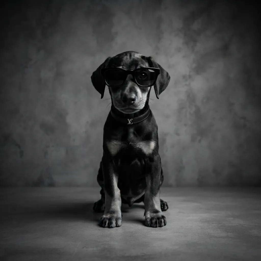 Doberman — Sunglasses B&W