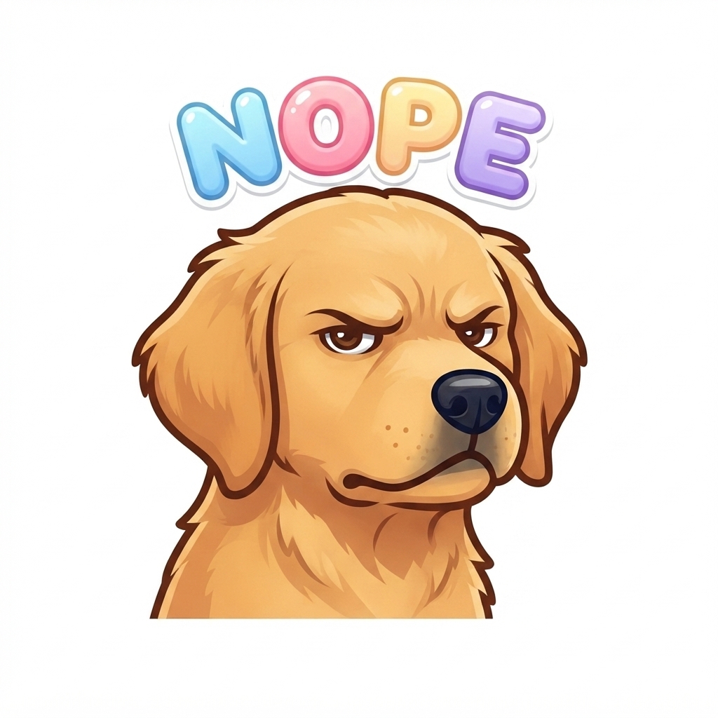NOPE — grumpy and judging you