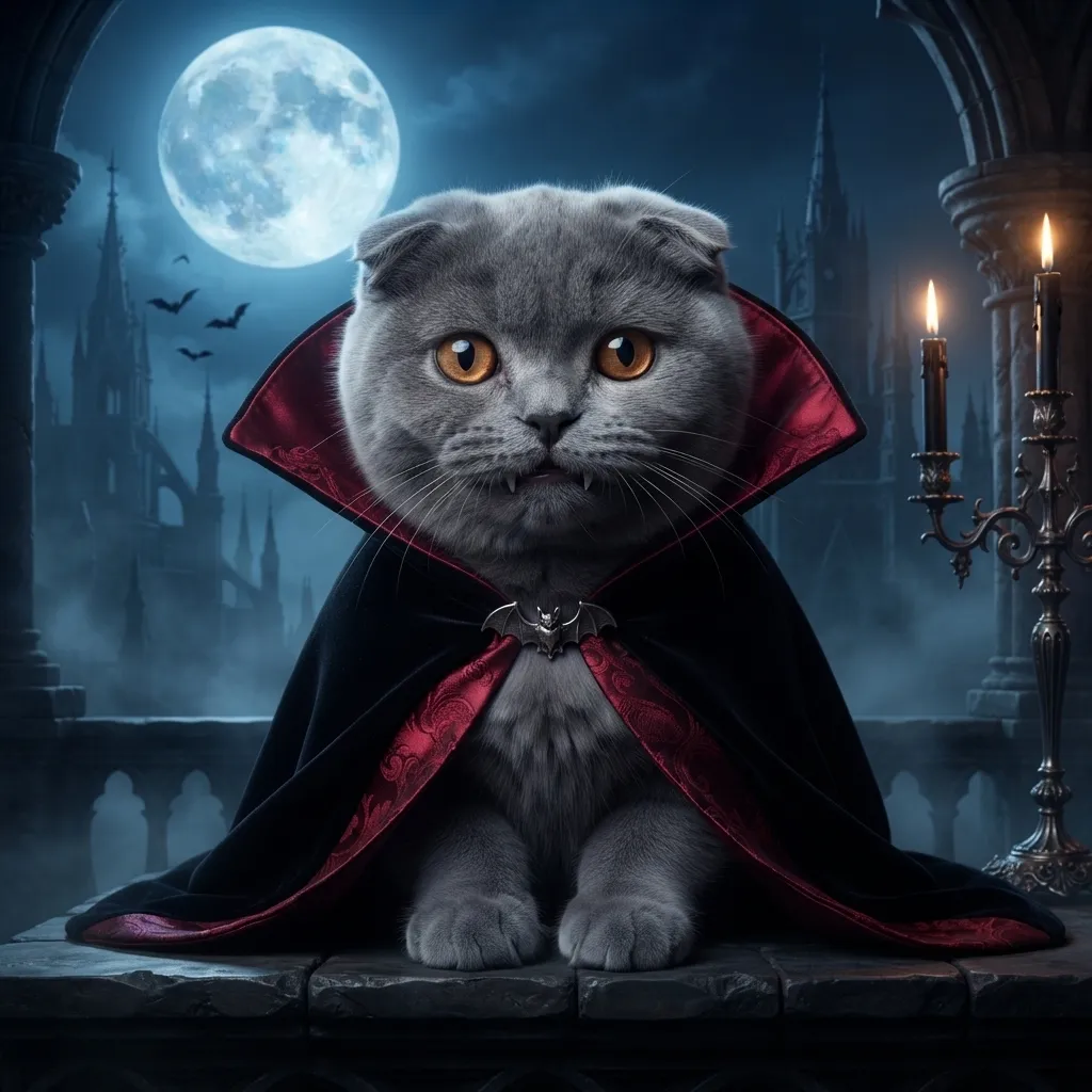Scottish Fold Vampire