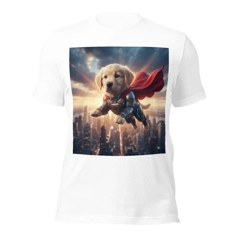 Golden Retriever superhero t-shirt